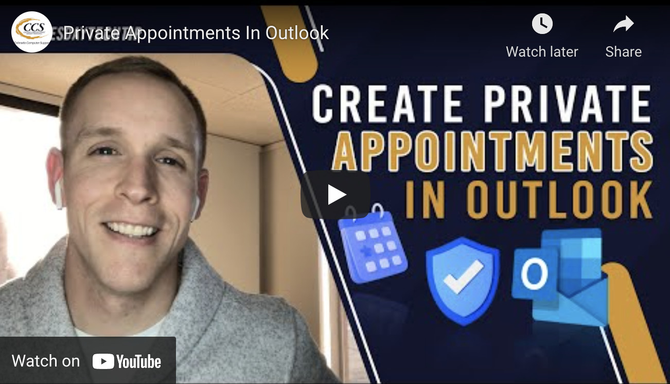 How To Set Private Appointments In Microsoft Outlook  CCS