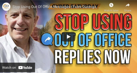 Stop Using Out-Of-Office Auto-Reply Messages