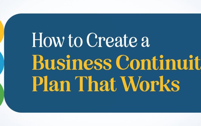 create a business continuity plan
